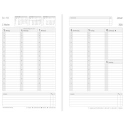 Chronoplan Buchkalender Black Edition 2026