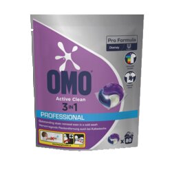 OMO 101110034 Waschmittel Professional Active Clean 3in1 Kapsel 80St