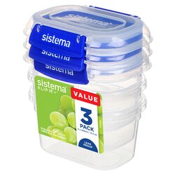 sistema 00881543 Frischhaltebox KLIP IT PLUS 400ml 3St