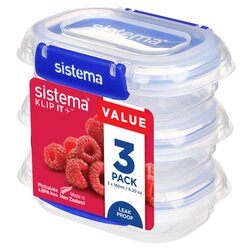 sistema 00881523 Frischhaltebox KLIP IT PLUS 180ml 3St