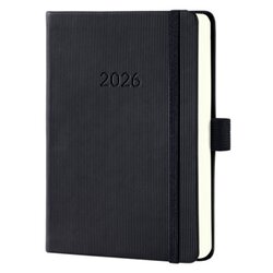 SIGEL C2611 Tageskalender Conceptum A6 1T/2S sw