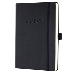 SIGEL C2601 Wochenkalender Conceptum A5 HC 1W/2S sw