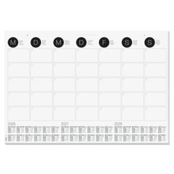 SIGEL Schreibunterlage Monthly Planner mit Kalender 3 Jahre