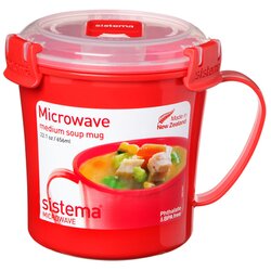 sistema 00001107 Mikrowellentasse 656ml rot 