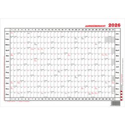 GÜSS® Plakatkalender Jahresübersicht 2026
