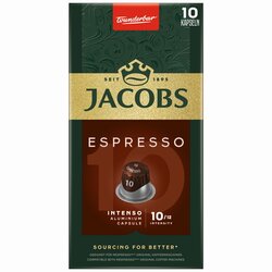 JACOBS 4057018 Kaffeekapsel Espresso 10 Intenso 10 St./Pack.