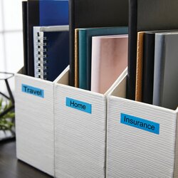 DYMO® Schriftbandkassette D1 12 mm x 7 m (B x L) blau