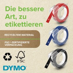 DYMO® Prägeband 9 mm x 3 m (B x L) 3 St./Pack.