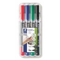 STAEDTLER® Permanentmarker Lumocolor® Duo 348 4 St./Pack.