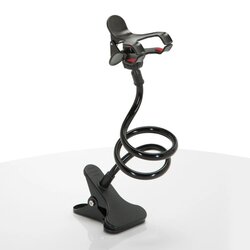 hjh OFFICE 830042 Handyhalterung FLEXMOBI mit Klemme sw