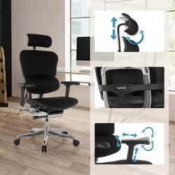 hjh OFFICE Bürodrehstuhl ERGOHUMAN GEN2