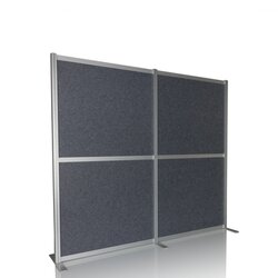hjh OFFICE 892004 Akustik-Trennwand-System FLEXMIUT 167x192 gr