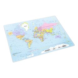 DURABLE 723119 Schreibunterlage 500x380mm Weltkarte