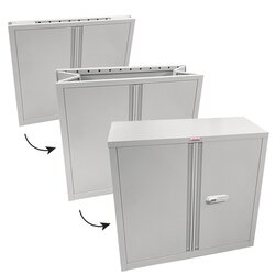 Phoenix Flügeltürenschrank SCF faltbar 915 x 830 x 370 mm (B x H x T)
