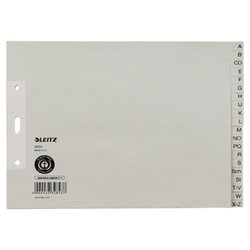 Leitz 12100085 Register A-Z DIN A4 24x18cm 20teilig Papier grau