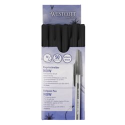 Westcott E-745001 00 Kugelschreiber NOW M sw 50St 