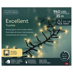 LUMINEO Lichterkette Excellent Lights 15 m