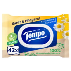 Tempo® 836195 Feuchtes Toilettenpapier sanft & pflegend 42St