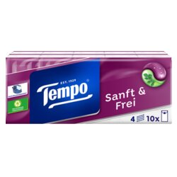 Tempo® 830314 Taschentücher sanft & frei 4lg 10x9St