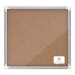 Nobo® 1902562 Schaukasten Innen 6xA4 Korkrückwand br