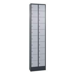 C+P 80700203S10157 Fachschrank 20Fächer 195x46x20cm an/alu