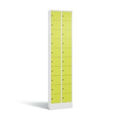 C+P 80700203S10158 Fachschrank 20Fächer 195x46x20cm ws/clowngn
