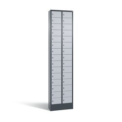 C+P 80700201S10161 Fachschrank 30Fächer 195x46x20cm an/alu