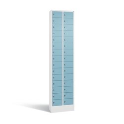 C+P 80700201S10163 Fachschrank 30Fächer 195x46x20cm ws/architekturbl