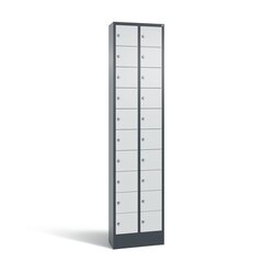 C+P 80700203S10156 Fachschrank 20Fächer 195x46x20cm an/lgr