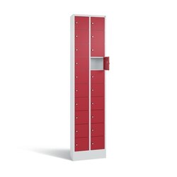 C+P Schließfachschrank Intro mit Sockel 20 Fächer lichtgrau
