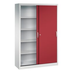 C+P Schiebetürenschrank Acurado 1.200 x 1.950 x 400 mm (B x H x T) lichtgrau