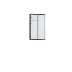 C+P 80700233S10043 Spind 8Fächer 77x46x20cm an/lgr