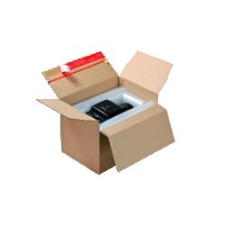 ColomPac® CP141.201 Versandkarton DIN A4 30,4x13-22x21,6cm braun