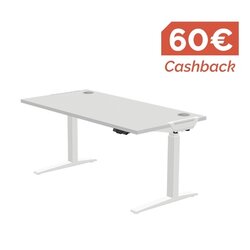 Fellowes® 9768501 Schreibtisch Levado 140x80cm grau