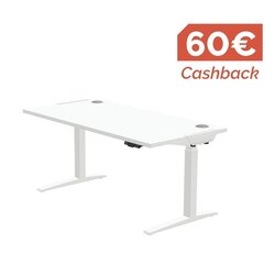 Fellowes® 9767901 Schreibtisch Levado 140x80cm weiss
