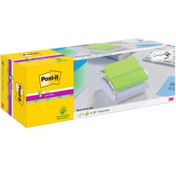 Post-it® Haftnotizspender Super Sticky Z-Notes weiß/transparent