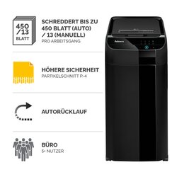 Fellowes® Aktenvernichter AutoMax™ 450C AutoFeed