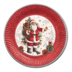PAPSTAR 88831 Teller HoHoHo rund 23cm bo 10St
