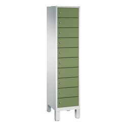 C+P 480101210S10215 Spind Evolo48 Steckplatz 185x42x50cm lgr/resedagn