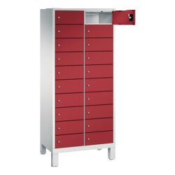C+P Schließfachschrank Evolo48 mit Standfuß 2 x 10 Fächer
