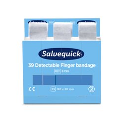 Salvequick 6796 Fingerverband detektierbar 39St