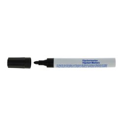 Neutralware 304035790 Flipchartmarker Rundspitze 1,5-3mm schwarz