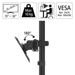 Hama 00118490 Monitorarm FULLMOTION 1fach 13-32Zoll sw