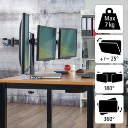 Hama Monitorschwenkarm FULLMOTION 3 Arme