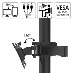 Hama Monitorschwenkarm FULLMOTION 3 Arme