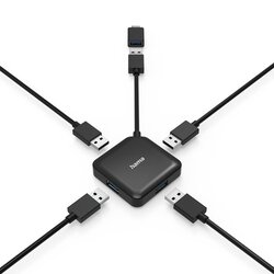 Hama USB-Hub USB-A, USB-C