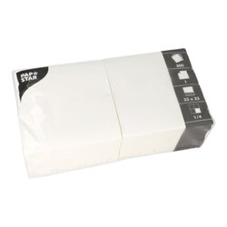 PAPSTAR 12391 Servietten 33x33cm ws 500St