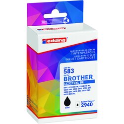edding 18-583-01 Tintenpatrone wie Brother LC3219XLBk sw