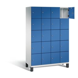 C+P Schließfachschrank Cambio 1.200 x 1.980 x 525 mm (B x H x T) 20 Fächer lichtgrau