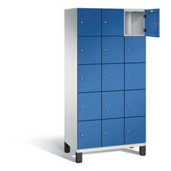 C+P Schließfachschrank Cambio 900 x 1.980 x 525 mm (B x H x T) 15 Fächer lichtgrau